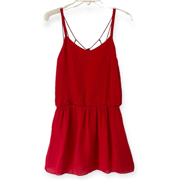 Haute Hippie Criss Cross Strapy BackThe Exit Strategy Silk Mini Dress (Y1) - Picture 2 of 15